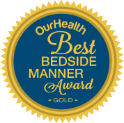 OurHealth Best Bedside Manner Gold Award badge