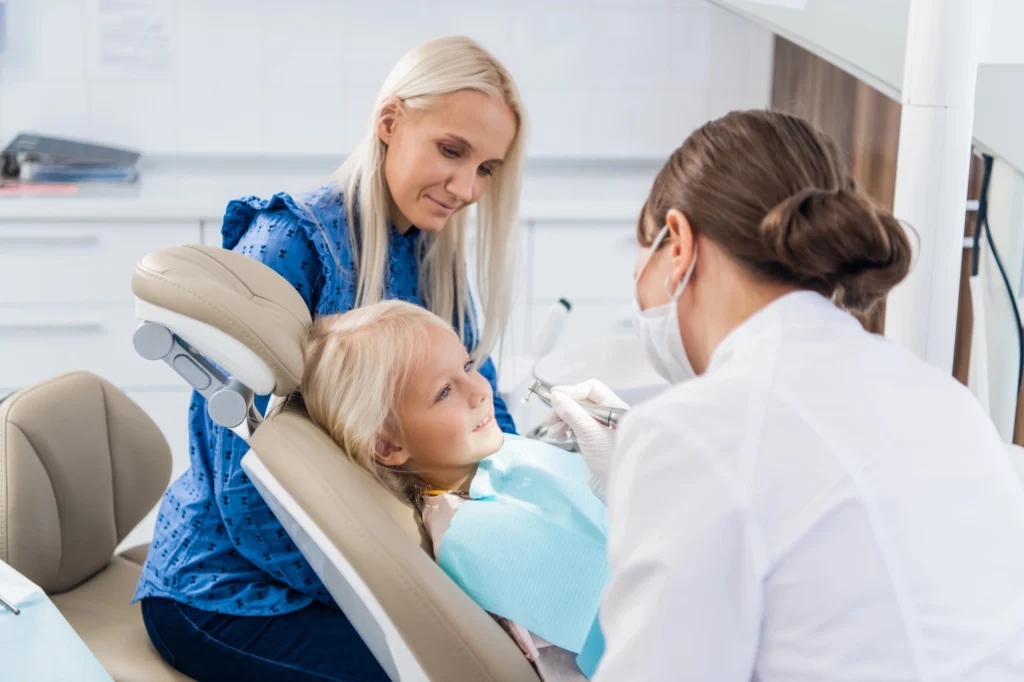 girl getting fillings treatment in Richmond